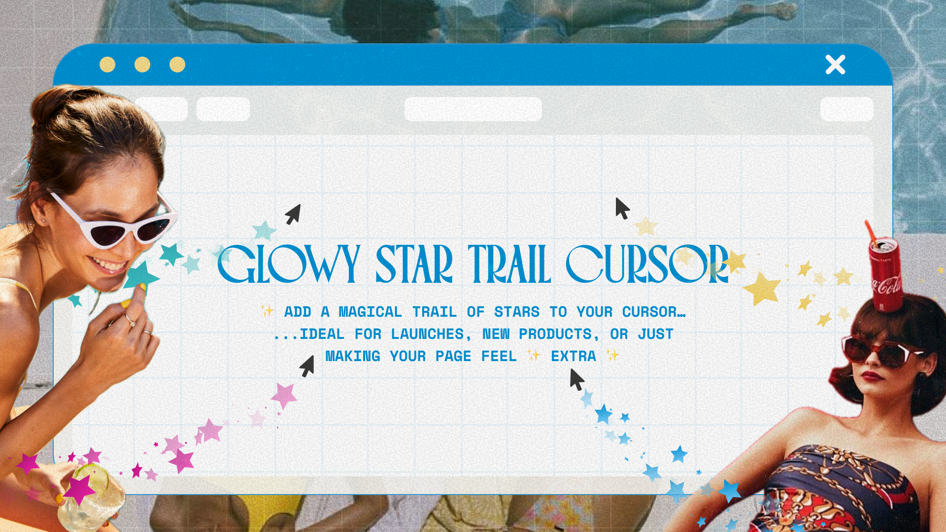 Glowy Star Trail Cursor
